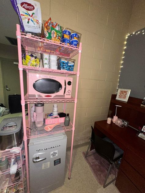 Organization Dorm, Dorm Organization, College Dorm, Coffee Bar, Dorm Room, Room Ideas, Sweet Home, Dorm Rooms