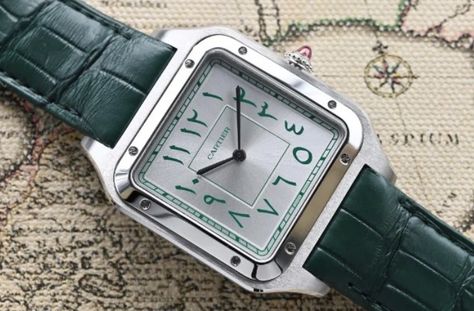 Cartier Santos Dumont, Vintage Cartier Watch, Green Watch, Men's Vintage Watch, Cartier Santos, Dream Watches, Street Style Outfits Men, Cartier Watch, Dope Jewelry