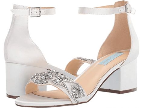 Where to Find Wide Width Wedding Shoes (That Look Cute!) Wide Width Wedding Shoes, Ivory High Heels, Ivory Heels, Blue By Betsey Johnson, Betsey Johnson Shoes, Bridal Heels, Fancy Shoes, Block Heel Shoes, Bride Shoes