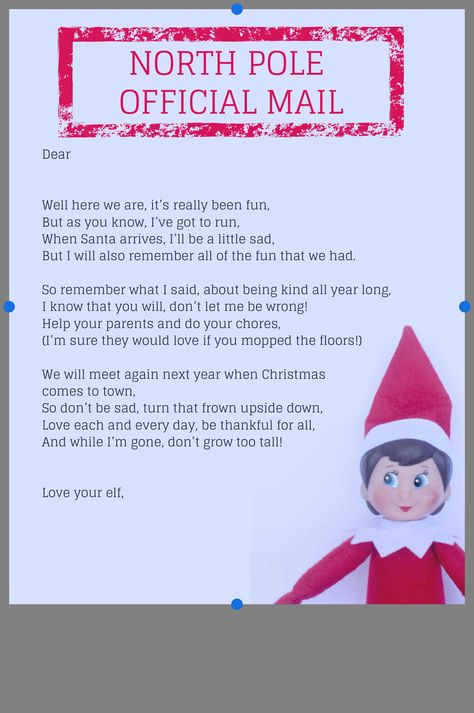 Goodbye Letter, Awesome Elf On The Shelf Ideas, Shelf Ideas, Elf On The Shelf, Elf, Shelves, Holiday Decor, Quick Saves