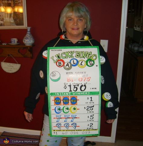 Bingo Halloween Costumes, Bingo Costume, Costume Ideas Diy, Bingo Balls, 2015 Halloween Costumes, Birdhouses Ideas, Cake Order Forms, Essay Intro, Essay Template