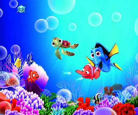 Finding Nemo Finding Nemo Characters, Finding Nemo Party, Baby Dory, Nemo Birthday Party, Nemo Party, Dory Nemo, Nemo Birthday, Future Wallpaper, Pixar Characters