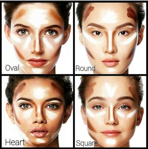 Best Contour, Contouring For Beginners, Face Contouring Makeup, Best Contouring Products, Highlight Makeup, Round Face Makeup, Contour Makeup Tutorial, Makeup Order, Makeup Tip