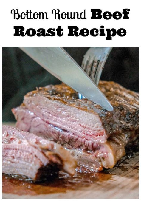 Slow Cooker Round Roast, Smoked Roast, Bottom Round Roast Recipes, Beef Roast Recipe, Bottom Round Roast, Crockpot Roast Recipes, Slow Cooker Roast Beef, Pellet Grill Recipes, Beef Roast