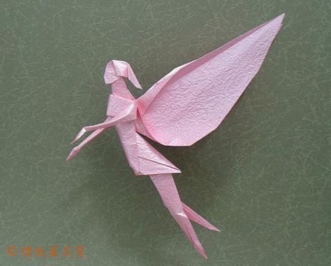 origami fairy Origami Fairy, Woodland Fairies, Origami Car, Origami Yoda, Origami Star Box, Origami Diagrams, Origami Ball, Origami Fashion, Origami For Beginners