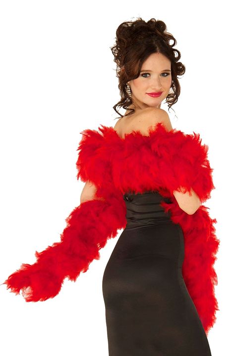 Red Princess Aesthetic, Red Feather Boa, Burlesque Aesthetic, Pilgrim Costume, Saloon Girls, Red Princess, Witch Costumes, Burlesque Costumes, Devil Costume