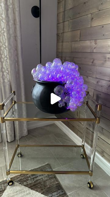 Courtney Kerr on Instagram: "DIY cauldron! Comment “please send” for the links. Also linked in my bio and under my story highlights 💜  #diyhalloween #amazonhome" Diy Cauldron, City Witch, Fall Halloween Decorations, Courtney Kerr, Spooky Ideas, Porch Outdoor, Halloween 3d, Halloween Porch, Instagram Diy