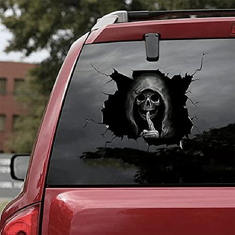 Skull Decal, Feliz Halloween, Car Window Stickers, Skull Sticker, Car Window Decals, Floor Stickers, Decoration Stickers, Car Decals Vinyl, Halloween Stickers