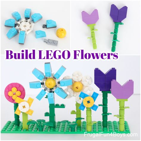 Lego Stem, Lego Diy Crafts, Lego Camp, Diy Toddler Toys, Lego Crafts, Stem Club, Love Is In Bloom, Lego Building Ideas, Lego Flowers