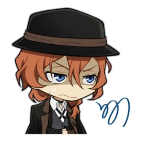 Chibi Bsd, Bsd Stickers, Chuuya Nakahara, Dog Images, Stray Dogs Anime, Silly Pictures, Dog Stickers, Anime Scenery Wallpaper, Crazy Funny Videos