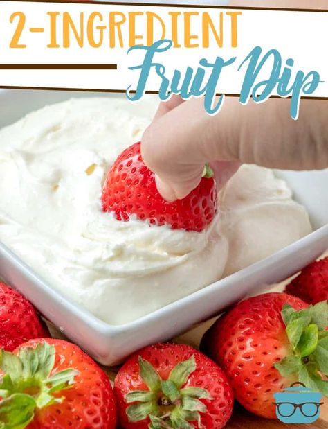 This easy, creamy 2-Ingredient Fruit Dip works with any fruit: strawberries, pineapple, cantaloupe, watermelon - you name it! Cream Cheese Fruit Dip Recipe, Fruit Dip Recipe, Easy Fruit Dip, Cream Cheese Fruit Dip, Fruit Dips, Keto Cream Cheese, Fruit Dips Recipes, Keto Cream, Fruit Logo