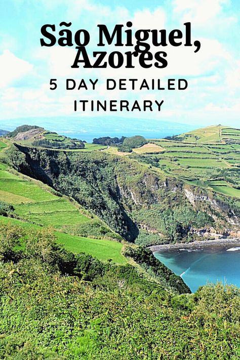 In this detailed 5 day Sao Miguel itinerary, you will find all the best things to do on the island. As well as Azores travel tips like best time to visit, where to stay in Sao Miguel and much more. #SaoMiguel #Azores #Azoresguide #Portugal Sao Miguel Azores, Azores Portugal, São Miguel Island, Usa Beaches, Visit Portugal, Destination Voyage, Usa Travel Destinations, Portugal Travel, Spain And Portugal