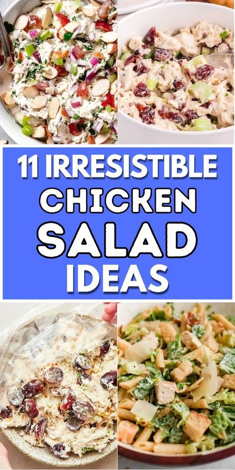 Chicken Salad Recipes Easy, Chicken Salad Ideas, Easy Chicken Salad Recipes, Quick Chicken Salad, Runner Recipes, Easy Chicken Salad Recipe, Salad Options, Smoked Chicken Salad, Salad Meals