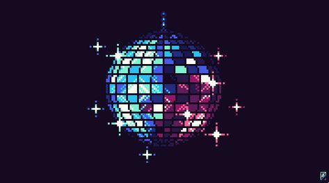 Bola Disco, Disco Ball, Pixel Art, Ceiling Lights, Google Search, Art