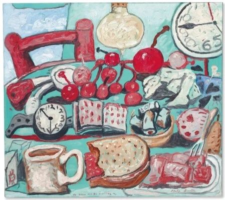 Artwork by Philip Guston, Summer Kitchen Still Life, Made of oil on canvas Philip Guston, Kitchen Still Life, Richard Diebenkorn, Gerhard Richter, Robert Rauschenberg, German Expressionism, American Modern, Summer Kitchen, Mark Rothko