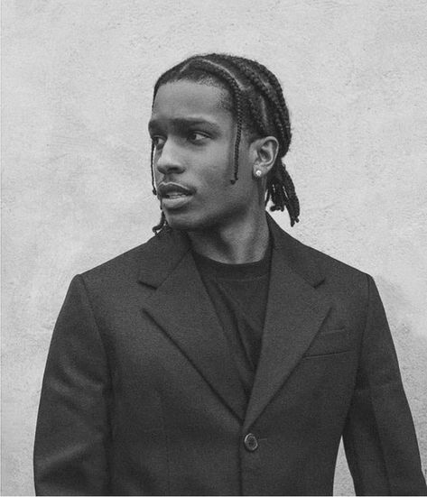 Asap Rocky Hairstyle, Asap Rocky Hair, Men Afro Hairstyles, Asap Rocky Braids, Loc Hairstyles For Men, Rakim Mayers, Twist Hair Men, Black Boy Hairstyles, Hair Twists Black