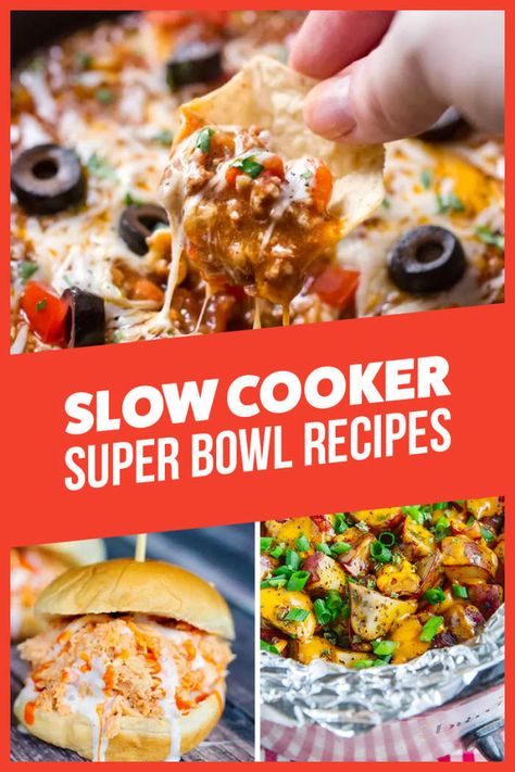 Crockpot Superbowl Recipes, Slow Cooker Super Bowl Recipes, Super Bowl Food Crockpot, Spicy Buffalo Chicken Dip, Superbowl Foods, Super Bowl Essen, Super Bowl Food Easy, Easy Super Bowl, Super Bowl Recipes