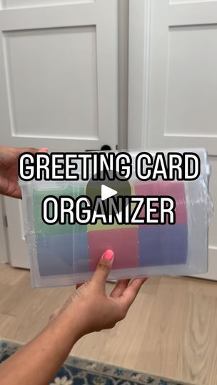 12K views · 608 reactions | Comment CARD & if you follow me you’ll automatically get a DM with a link.   Everyone loves getting cards in the mail so keep yours  organized and ready to send with this Greeting Card Storage & Organizer Box. Our favorite label maker gives it the perfect clean look to find what you are looking for fast! | Kim | Organizing Expert | Meghan Trainor · I Wanna Thank Me Greeting Card Storage, Greeting Card Organizer, Clean Look, Label Maker, Meghan Trainor, Card Organizer, Organiser Box, Card Storage, Storage Organizer