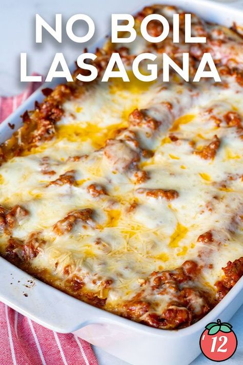 Lasagna Using Oven Ready Noodles, No Boil Noodle Lasagna Recipe, Lasagna Recipe With Ricotta Oven Ready Noodles, No Boil Lasagna Noodles Recipes, Oven Lasagna Easy, Easy No Boil Lasagna Recipe, Lasagna Recipe Easy No Cook Noodles, No Bake Noodle Lasagna Recipe, Easy Lasagna Recipe No Boil Noodles