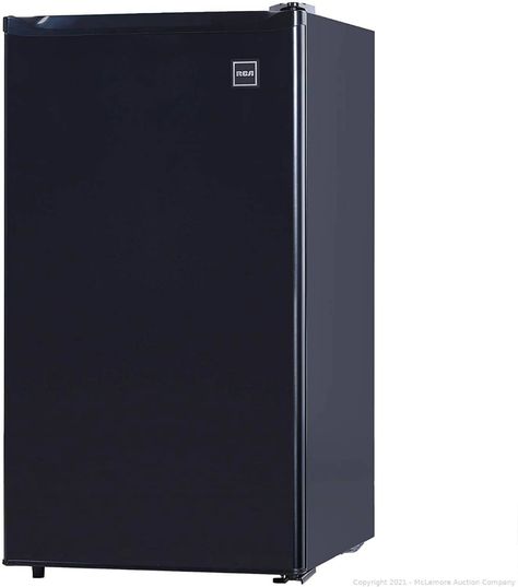 McLemore Auction Company - Auction: Last Minute Auction!! Exercise Equipment, Bikes, Massage Chairs, Projector Screens & More ITEM: RCA RFR321-B-Black-COM RFR321 Mini Refrigerator. 3.2 Cu Ft Fridge. Black. CU.FT Fridge Dimensions, Tiny Fridge, Cool Mini Fridge, Mini Fridge With Freezer, Compact Fridge, Rv Garage, Mini Refrigerator, Mini Fridges, Compact Refrigerator