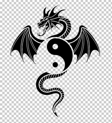 Dragon Yin Yang Tattoo For Men, Dragon Yinyang Tattoo, Chinese Dragon Line Art, Dragon Tattoo Sketch Simple, Yin Yang Dragon Tattoo, Dragon Yin Yang Tattoo, Dragon Tattoo Simple, Dragon Tattoo Vector, Dragon Yin Yang