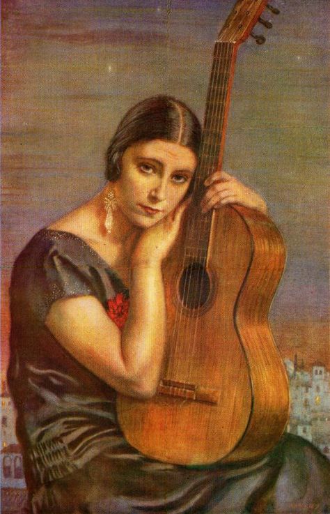 George Owen Wynne Apperley (English, 1884-1960 Art Musical, Guitar Painting, Music Painting, Musical Art, Guitar Art, Andalusia, Art Music, Figurative Art, Portrait Art