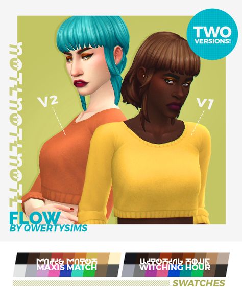 Source: Tumblr | Female - Hair |  Bangs/Pony |  Short + Medium | BGC | Sims 4 | TS4 | Maxis Match | MM | CC | Pin by sueladysims Sims 4 Ramona Flowers Hair, Ramona Flowers Hair, First Pet, Sims 4 Traits, Ramona Flowers, Sims 4 Mm Cc, Sims 4 Mm, Ethnic Hairstyles, Diy And Crafts Sewing