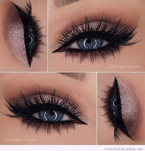 Rock Makeup, Mekap Mata, Wedding Eye Makeup, Prom Eye Makeup, Make Up Inspiration, Glitter Eye Makeup, Valentines Makeup, Beauty Make-up, Makijaż Smokey Eye