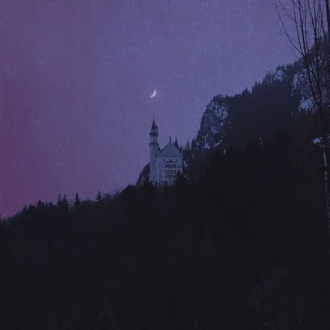 Dark Castle, Dark Purple Aesthetic, Mazzy Star, Gothic Aesthetic, Season Of The Witch, Purple Sky, Witch Aesthetic, Fantasy Aesthetic, A Castle