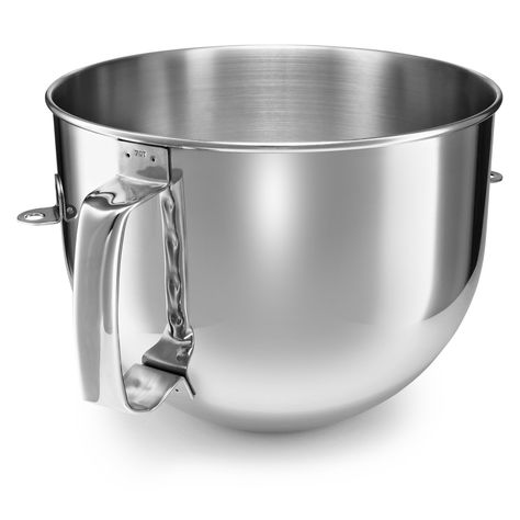 KitchenAid KA7QBOWL Stainless Steel Mixing Bowl for 7 Quart Bowl-Lift Stand Mixer #bakingtool Kitchenaid Professional, Kitchen Appliances Design, Mixer Attachments, Stand Mixers, Countertop Appliances, Stainless Steel Mixing Bowls, Kitchenaid Stand Mixer, Stainless Steel Bowl, Frothing Pitcher