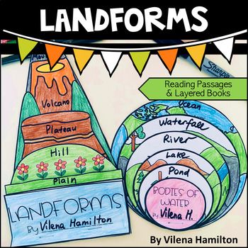 Landforms and Bodies of Water by Vilena Hamilton | TpT Landform Projects For Kids 2nd Grade, Bodies Of Water Kindergarten, Landform Projects For Kids, Landforms Model Projects, Landforms Anchor Chart, Water And Landforms, Bodies Of Water Activities, Geography Landforms, Landforms Project