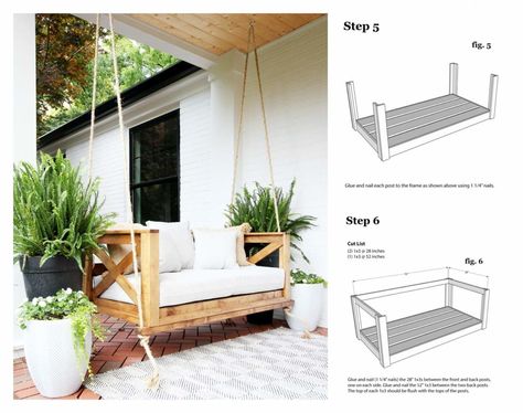 Crib Mattress Swing Plan A - Plank and Pillow Crib Mattress Porch Swing, Plank And Pillow, Diy Porch Swing Bed, Porch Swing Plans, Diy Porch Swing, Porch Swing Bed, Swing Bed, Baby Crib Mattress, Baby Mattress