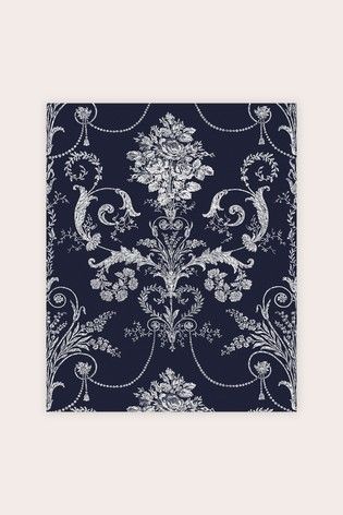 Laura Ashley Josette Wallpaper Laura Ashley Josette Wallpaper, A4 Wallpaper, Laura Ashley Wallpaper, French Glamour, Damask Design, Damask Print, Elegant Home, Stunning Wallpapers, Woven Paper