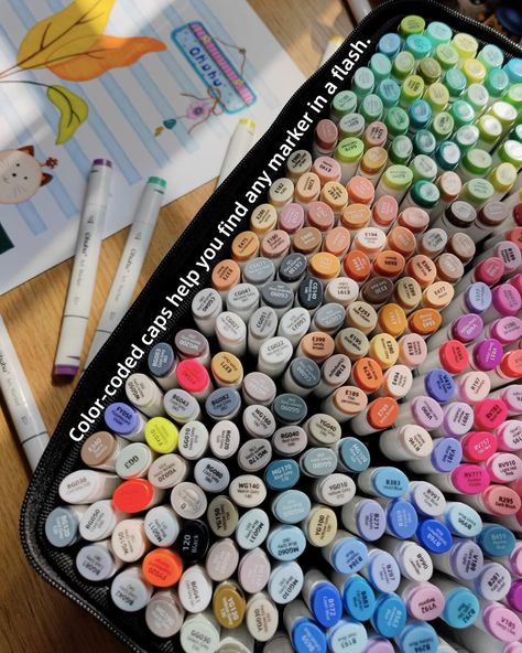 Ohuhu Art Markers Set, Dual Tips Coloring Sketch Marker Pens, Alcohol-based, 320 Unique Colors + 1 Colorless Blender + 1 Marker Carrying Case Ohuhu Art, Ohuhu Alcohol Markers, Sketching Illustration, Coloring Drawing, Adults Coloring, Art Markers, Machines Fabric, Quilt In A Day, Drawing Sketching