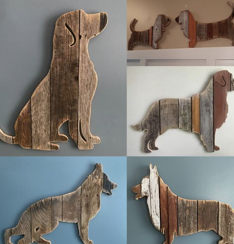 Dog Wood Projects, Small Wood Crafts, Wooden Dog, Wood Scrap Animals, Scrap Wood Creatures, Pallet Wood Animals, Dachshund Wood Crafts, Minwax Stain Colors, Scrap Wood Art