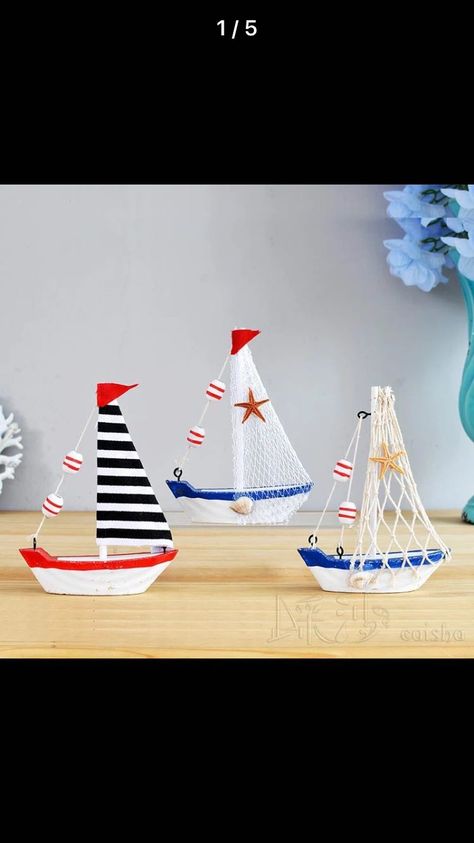 Beach Themed Crafts, Nautical Crafts, Sea Crafts, Beach Theme Decor, Nautical Baby Shower, Barbie Diy, Cake Decorating Tutorials, Beach Crafts, Seashell Crafts