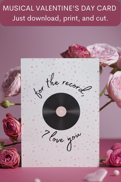 Music-related valentines card, print out and fold! #valentine #musicvalentine #funnyvalentine #valentinecard #music #theatre #printable #printablevalentine Music Template, Valentine Music, Music Theatre, Card Print, Valentines Card, Music Themed, Valentine Card, Print Out, Funny Valentine