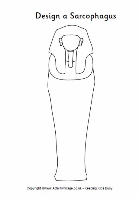 Design a sarcophagus printable - outline sarcophagus to fill in Ancient Egypt Activities, Ancient Egypt Unit, Egypt Lessons, Egypt Activities, History Symbol, Egyptian Crafts, Ancient Egypt Projects, Egypt Crafts, Egyptian Party