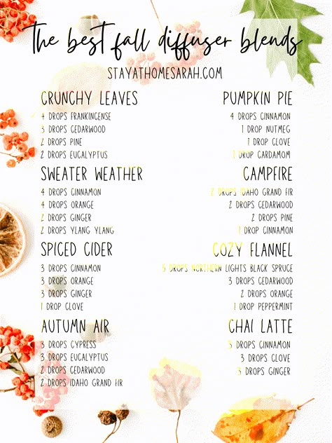 Fall Night Essential Oil Blend, Fall Scented Essential Oils, Fall Diffuser Scents, Fall Essential Oils Blends, Autumn Scents Essential Oils, Fall Scents For Diffuser, Essential Oil Fall Candle Recipes, Fall Defuser Blend, Relaxing Fall Diffuser Blends