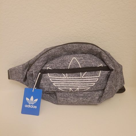 Adidas Trefoil National Crossbody Waist Belt Bag Fanny Pack Gray Zip Unisex Waist Belt Bag, Adidas Bags, Adidas Trefoil, Men Model, Waist Pack, Grey Adidas, Waist Bag, Waist Belt, Fanny Pack