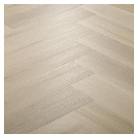 Introduce striking patterns into a home with this herringbone Karndean flooring, which is hardwearing and comes in a neutral oak tone. Kardean Flooring Light Oak, Karndean Flooring, Herringbone Floor, White Ash, Engineered Hardwood Flooring, Luxury Vinyl Flooring, Hardwood Flooring, House Flooring, Engineered Hardwood