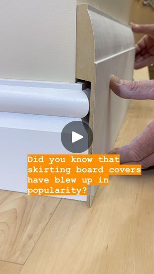 6.3K views · 188 shares | Could our skirting board covers help you? #skirting4u #skirtingboardcovers | SKIRTING 4 U | SKIRTING BOARDS & WALL PANELLING | Giulio Cercato · Good Intentions Pvc Skirting, Skirting Board Protectors, Stepped Skirting Board, Ovolo Skirting, Wooden Skirting Board, Skirting Board Covers, Skirting Boards, Wall Board, Baseboards