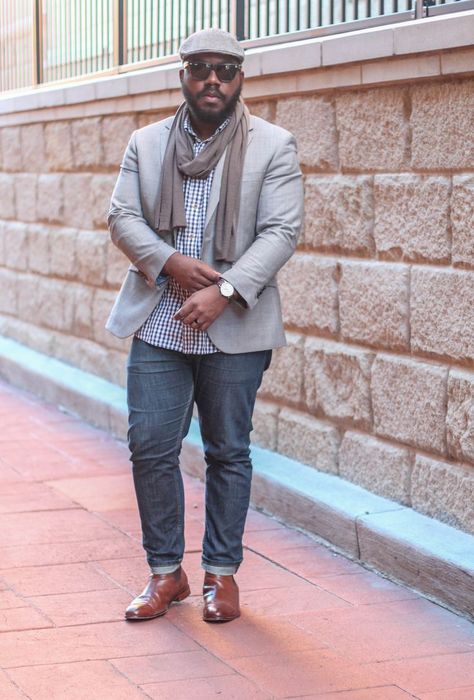 Fashion Ideas For Big Men, Plus Size Men Business Attire, Big Men Fashion Plus Size Casual, Notoriously Dapper, Spring Style Men, Men Business Casual Outfits, Men Smart Casual, Chubby Men Fashion, Large Men Fashion