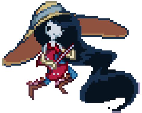 Marceline Adveture Time, Perler Ideas, Pixel Art Games, Witch Academia, Glitter Force, Minecraft Designs, Profile Pics, Alpha Patterns, Funky Art