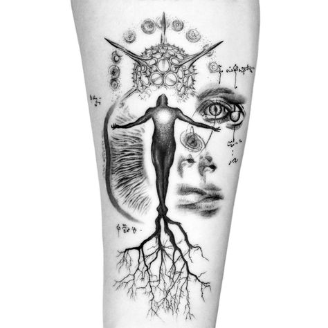 Alchemy Tattoo, Create A Tattoo, Single Needle Tattoo, Mushroom Tattoos, Forearm Tattoo Design, Arm Band Tattoo, Spiritual Tattoos, Popular Tattoos, Tattoo Placement