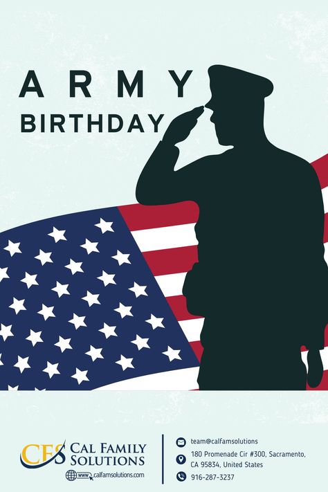 Fight for freedom and come home proud. Happy National Army Birthday! ⚔️🎖️👨‍✈️🎉 Happy Birthday Army, Happy Bd Army Day, Us Army Birthday, Army's Birthday, Holiday Greetings, United States, The Unit, Birthday, Celebrities