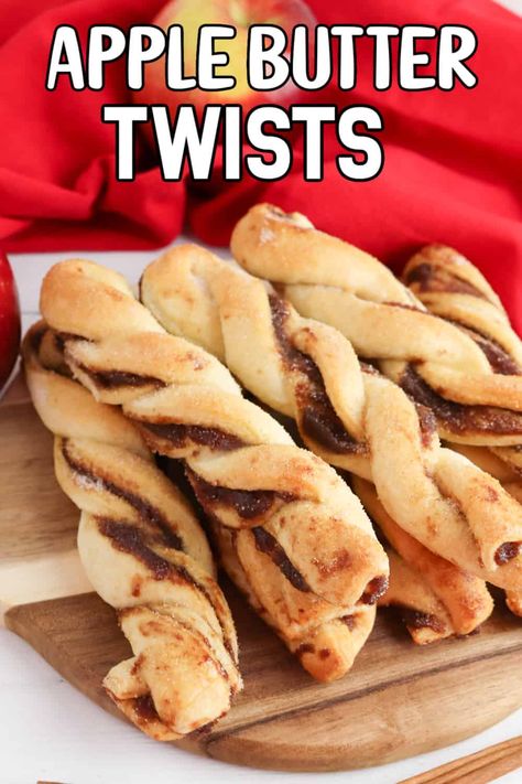 Apple Butter Crescent Twists, Apple Butter Cruffins I Am Baker, Apple In Crescent Rolls, Apple Bites With Crescent Rolls, Apple Butter Crescent Rolls, Apple Filled Crescent Rolls, Apple Butter Pastry, Apple Butter Uses Recipes, Uses For Apple Butter