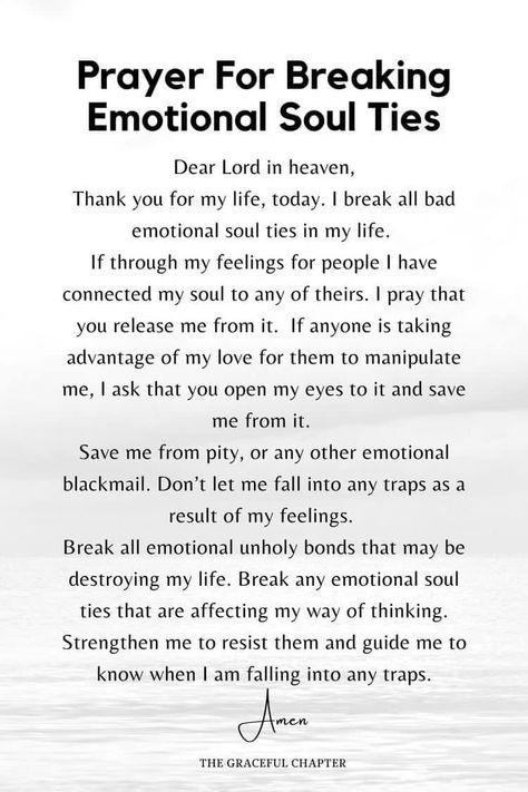 Breaking Ties Quotes, Prayers To Break Evil Soul Ties, Soul Tie Prayers, Prayers For Emotional Wholeness, Prayers For A Breakup, Breaking A Soul Tie, Prayer For Soul Ties, Prayers For Emotional Support, Prayer For Breaking Soul Ties