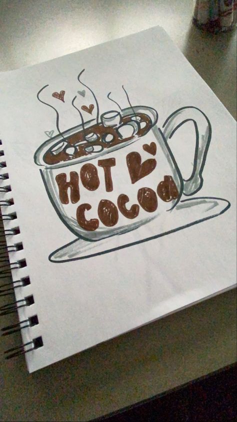 Chocolate Doodle, My Sketchbook, Free Time, Hot Cocoa, Hot Chocolate, Cocoa, Sketch Book, Bullet Journal, Doodles