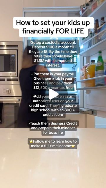 Juanita | How to Make Money From Home on Instagram: "👉🏻 FOLLOW @buildwealthonline101 for more tips  Double tap if this if you found it useful!  Incorporating your children into your small business is a win-win. It not only contributes to their wealth but also offers you an annual tax write-off 🙌🏻. It’s a smarter alternative to traditional allowances! By investing in your kids early, you set the stage for millionaires in the making through the power of compounding.  If you still don’t own a business but would like to start creating generational wealth...  I can show you what I’m doing from home, spending 1-2 hrs a day and it’s making me 4 figure days from home as a mom of 3!  Comment or DM me “Ready” if you want to hear more about how you can get started to make life changing income fro Fix My Credit, Tax Free, Boss Life, Kids Money, Kids Create, Double Tap, Wealth Management, Credit Score, Money From Home